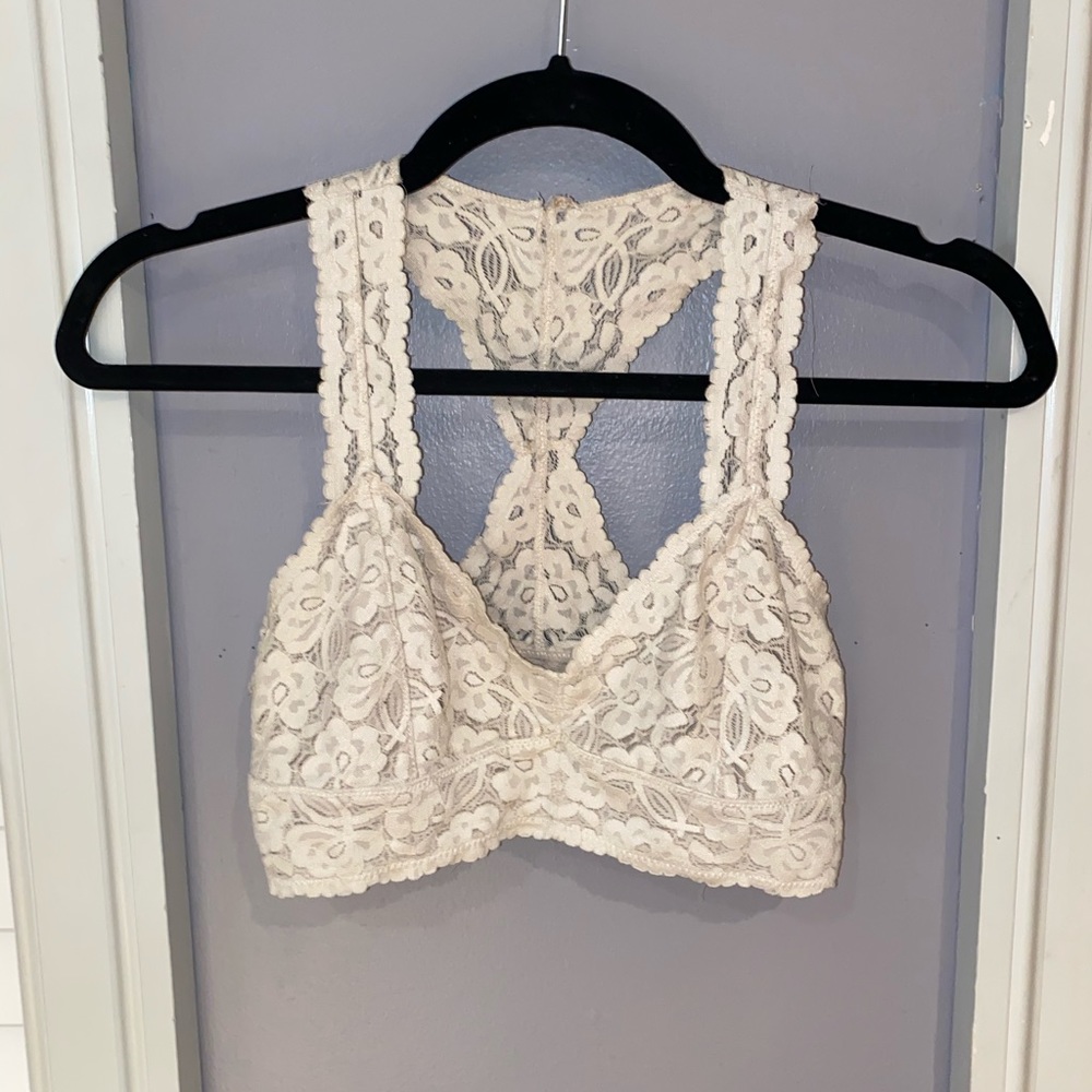 Woman's Free People White Bralette Size S - Picture 3 of 10